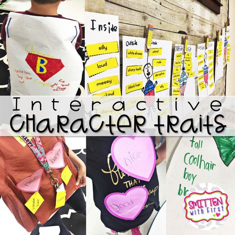 Charcter Traits, Character Traits For Kids, Character Trait Anchor Chart, Teaching Character Traits, Character Traits Activities, 2nd Grade Activities, Teaching Character, Classroom Tour, Describing Characters