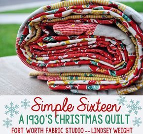 Fort Worth Fabric Studio: Simple Sixteen Free Quilt Pattern Easy Christmas Quilt Patterns For Beginners, Christmas Quilt Patterns Free, Easy Christmas Quilt Patterns, Quilts Christmas, Simple Quilts, Christmas Quilting Projects, Christmas Quilt Blocks, Christmas Quilt Patterns, Scrappy Quilt Patterns