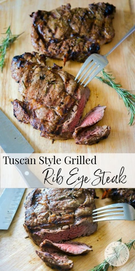 Grilled Rib Eye Steak, Marinated Steak Recipes, Steak Meals, Balsamic Vinegar And Olive Oil, Steak Marinated, Moo Point, Garlic Balsamic, Grilled Recipes, Grilled Foods