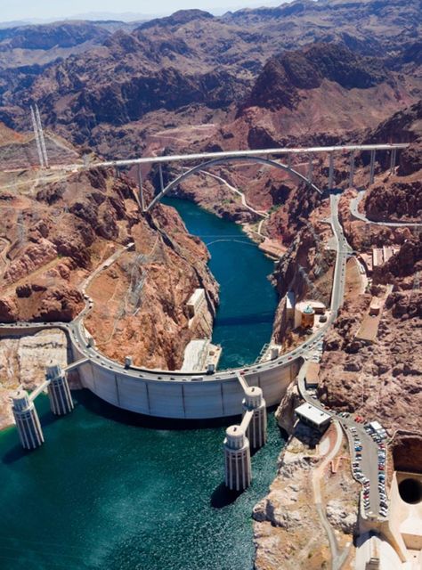 The Hoover Dam is an arched dam in the Colorado River’s Black Canyon. Find its facts, location, map, best time to visit, visiting hours and more. Hoover Dam Tour, Las Vegas Vacation, Lake Mead, Vegas Vacation, Hoover Dam, Vegas Trip, Las Vegas Trip, Colorado River, A Bridge