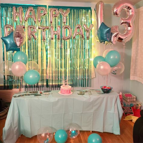 13th Birthday Theme Ideas, 13 Birthday Decoration Ideas Girl, 13th Birthday Decorations Girl, Silver Balloons Decoration, Birthday Themes For Teenage Girl, Girls 13th Birthday Party Ideas, 13th Birthday Party Ideas For Girls 13, 13th Birthday Party Ideas For Teens, Birthday Party 13