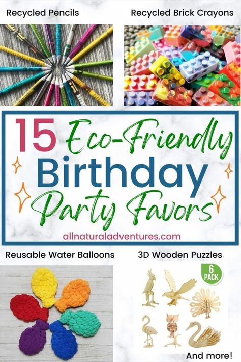 Eco Friendly Birthday Party, Birthday Party Favors For Kids, Pokemon Party Favors, Reusable Water Balloons, Recycled Crayons, Ideas For Fun, Pool Party Favors, Party Favors For Kids, Birthday Party Games For Kids