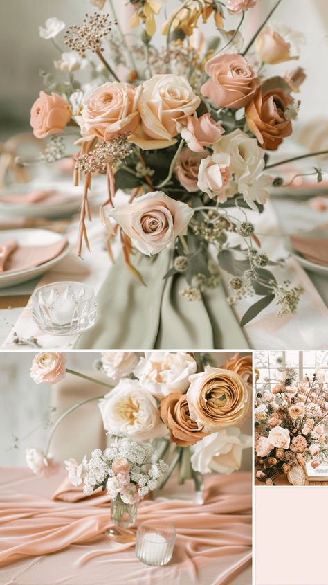 20 Spring Wedding Color Palettes French Country Wedding Color Palette, Wedding Neutral Color Palette, Magnolia Wedding Theme Color Palettes, 2025 Summer Wedding Colors, April Wedding Color Palette, Wedding Scheme Colors, Wedding Colors For April, Wedding Colors For August, April Wedding Colors Colour Palettes