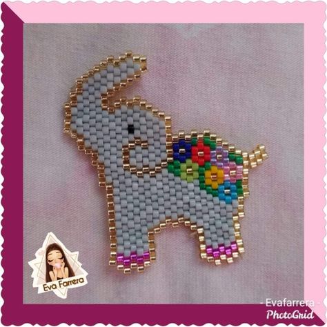 Beaded Elephant Pattern, Diy Seed Bead Earrings, Beadwork Designs, Beading Patterns Free, Native Beadwork, Brick Stitch Earrings, Brick Stitch Pattern, Beaded Necklace Diy, Diy Bracelets Patterns