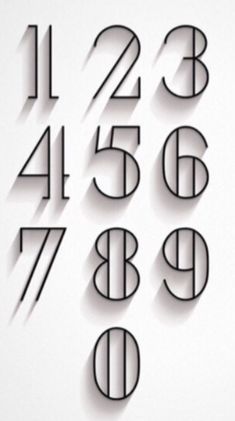 Hand Numbering Fonts, Bujo Numbers Font, Alphabet Fonts Numbers, How To Draw Numbers Fonts, Lettering Numbers Handwriting, Hand Lettering Fonts Numbers, Bujo Numbers, Fonts Handwriting Numbers, Bullet Journal Number Fonts