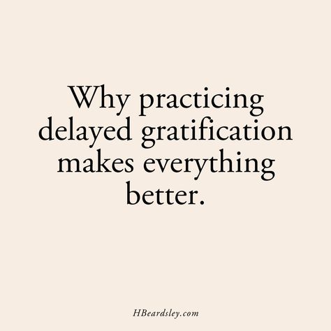 This week your coach challenge is to practice the skill of delayed gratification. Why? Research shows that when you put in work toward a goal that requires working toward and then waiting for rewards that aren’t immediate is linked with being more successful in ALL areas in life.  Practicing delayed gratification requires you to manage … Delayed Gratification Quotes, Delayed Gratification, Feeling Let Down, Think Positive Thoughts, Wellness Resources, Divine Timing, Time Management Skills, Management Skills, 2024 Vision