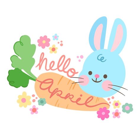 Flat hello april banner and background | Free Vector #Freepik #freevector #hello-april #spring-banner #hello-spring #welcome-spring April Clipart, Spring Banner, Happy April, Hello April, Hello Spring, Day Wishes, Backgrounds Free, Baby Wearing, Preschool Activities