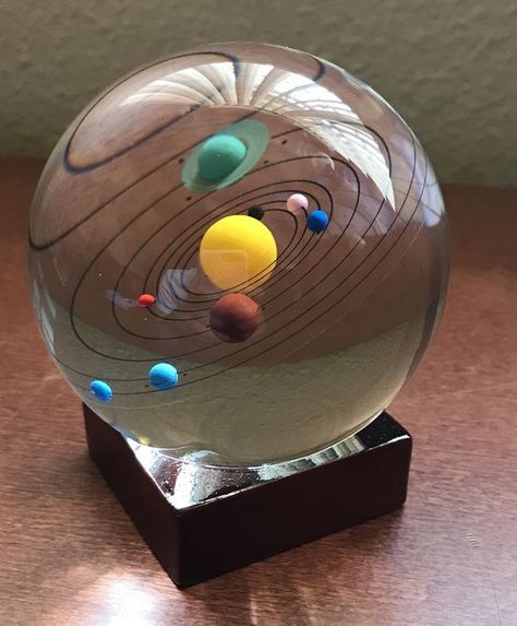 Cute Room Decor, Space And Astronomy, Paperweights, Glass Ball, Crystal Ball, Solar System, Cool Gadgets, Resin Crafts, Resin Art