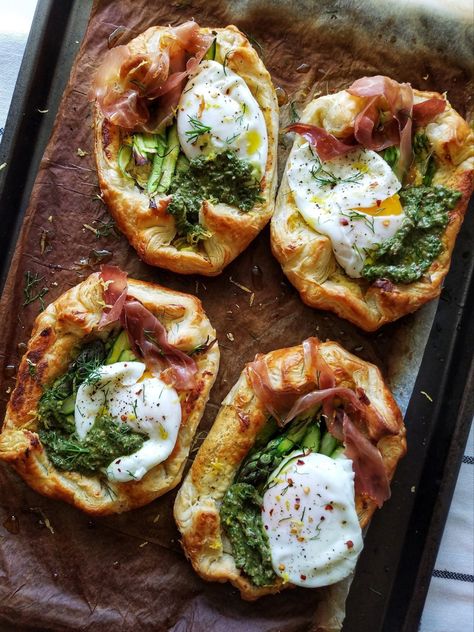 Poached Eggs Aesthetic, Poached Egg Breakfast, Farm Meals, Italian Brunch, Breakfast Feast, Asparagus Tart, Breakfast Aesthetic, Whipped Feta, Iron Chef