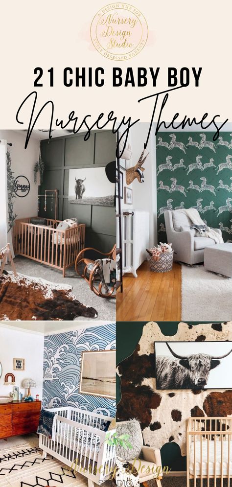 Designing a nursery for your baby boy and looking for baby boy nursery themes? Here we've rounded up 21 stunning baby boy nursery themes trending in 2022. 2024 Baby Nursery, Diy Boy Nursery Decor, 2023 Nursery Themes, Trending Nursery Themes 2023, 2024 Nursery Themes, Baby Boys Room Nursery, Accent Wall Baby Boy Nursery, Trending Nursery Themes, Themes For Nursery