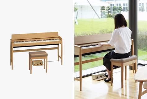 Kiyola Piano, Digital Piano, Museum Of Modern Art, Design Store, The 4, Dining Bench, Keyboard, Digital Design, Piano