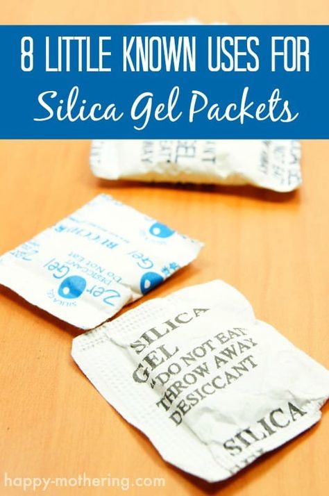 Silica Gel Uses, Silica Packets, Mental Note, Cleaning Methods, Household Help, Cleaning House, Gel Pack, Homemade Cleaning Products, Household Cleaning Tips