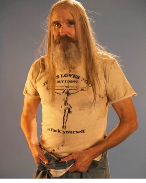 43.2k Likes, 906 Comments - RobZombieofficial (@robzombieofficial) on Instagram: “You wanted this shirt! You got it! Available on Friday at www.localboogeyman.com #3fromhell #otis…” Otis Driftwood, Atheism Humor, Bill Moseley, House Of 1000 Corpses, Atheist Humor, Zombie Shirt, Rob Zombie, Guy Friends, Pretty Shirts