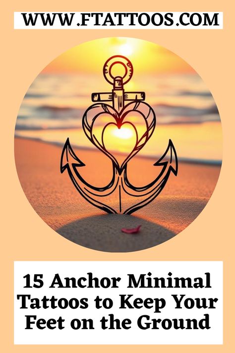 Anchors symbolize stability and resilience; discover 15 minimal tattoo designs that could inspire your journey and remind you to stay grounded. Anchor Tattoos For Women, Anchor Images, Anchor Sketch, Tiny Symbols, Anchor Compass Tattoo, Small Anchor Tattoos, Minimal Tattoo Designs, Anker Tattoo, Hope Anchor