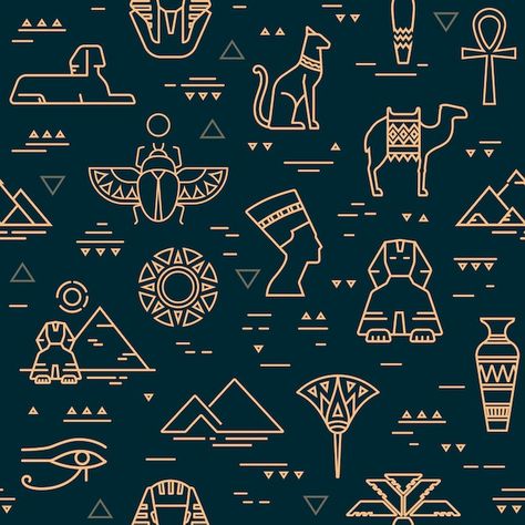 Egypt Infographic, Hieroglyphics Tattoo, Underground Illustration, Egyptian Pattern, Egypt Culture, Egyptian Design, Egypt Tattoo, Egyptian Artifacts, Ancient Egyptian Gods