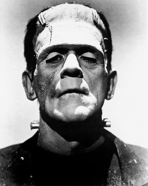 Boris Karloff Frankenstein, Frankenstein 1931, Classic Monster Movies, Most Popular People, Boris Karloff, Bela Lugosi, Frankenstein Halloween, Scary Faces, Max Ernst