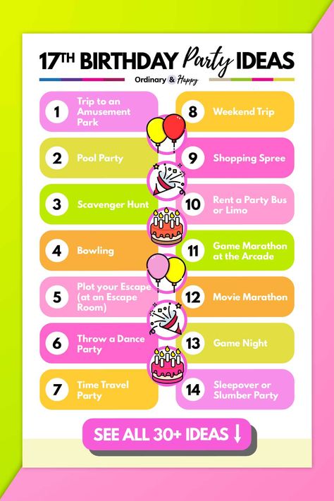 60th Birthday Party Ideas, Birthday Party On A Budget, Party On A Budget, 17th Birthday Ideas, Sixteenth Birthday, Sweet Sixteen Parties, Birthday Party For Teens, 90s Party, Teen Birthday