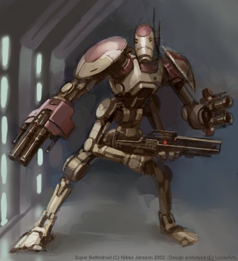 Super Battle Droid, Star Wars Battle Droids, Star Wars Bb8, Battle Droid, Star Wars Trooper, Star Wars Characters Pictures, Star Wars Design, Star Wars Droids, Star Wars Concept Art