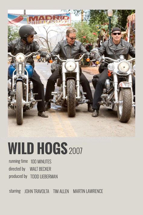 Wild Hogs Movie, Martin Lawrence Movies, Biker Movies, Wild Hogs, Polaroid Movie Poster, Movies Scenes, 1000 Likes, Posters Minimalist, Martin Lawrence