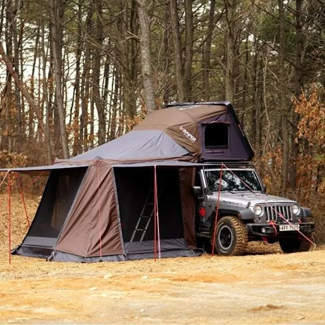 Jeep Wrangler Camping, Rooftop Tent Camping, Mobil Off Road, Jimny Suzuki, Travel Camper, Jeep Camping, Overland Truck, Camping Inspiration, Overland Trailer