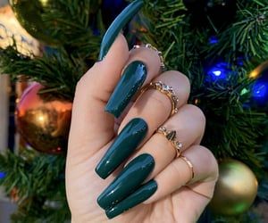 Green Acrylic Nails, Dark Green Nails, Fall Acrylic Nails, Long Acrylic Nails Coffin, Coffin Nails Long, Square Acrylic Nails, Apple Logo, Fire Nails, Coffin Nails Designs