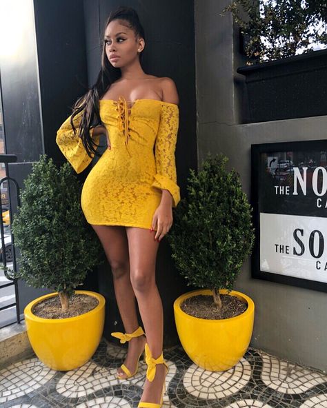 Lemonade Dress, Make Lemonade, Yes To The Dress, Light Summer, Summer Trends, Black Is Beautiful, Fashion Killa, Lemonade, Off Shoulder Dress