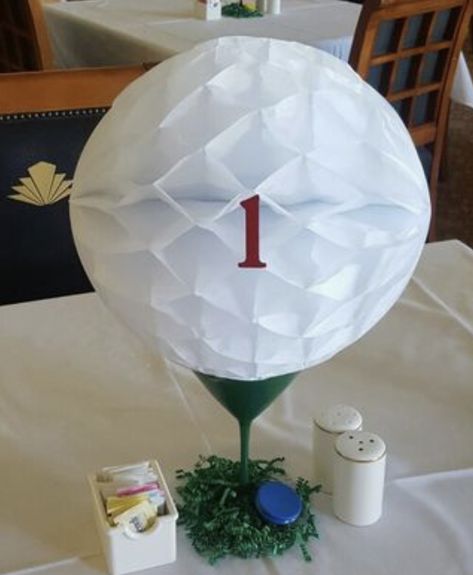 Golf Themed Centerpieces Ideas, Golf Centerpiece Ideas, Golf Senior Pictures, Fundraising Design, Golf Centerpieces, Golf Party Foods, Golf Fundraiser, Golf Baby Showers, Husband 40th Birthday