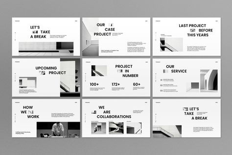 Gray Modern Minimalist Architecture Presentation Keynote Architecture Presentation Slides, Modern Minimalist Architecture, Architecture Minimalist, Presentation Architecture, Keynote Design, Slide Deck, Deck Template, Design Presentation, Minimalist Architecture