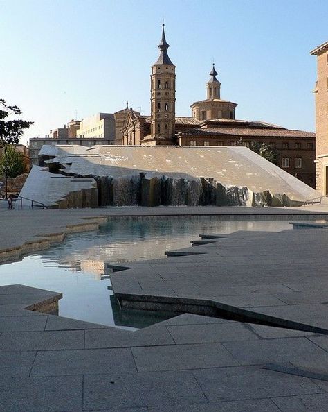 City Square Architecture, City Square Design, Waterscape Design, Modern Water Feature, Water Architecture, City Square, Outdoor Stage, Pond Fountains, Pool Installation