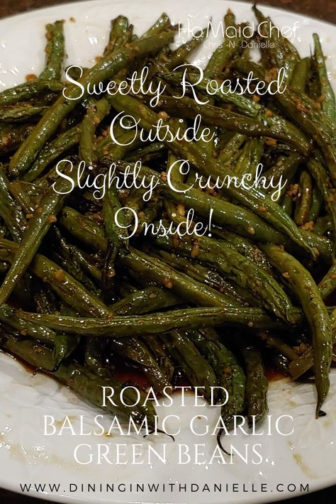 Marinated Green Beans, Balsamic Green Beans, Garlic Balsamic, Green Tomato Recipes, Cream Soup Recipes, Vegetable Side Dish, Fried Green Beans, Balsamic Recipe, Garlic Green Beans