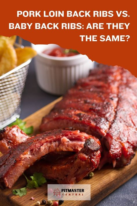 Exploring the differences between pork loin back ribs and baby back ribs - which one is your favorite? #ribrecipes #cookingtips #porkribs #babybackribs Pork Loin Back Ribs Recipes, Pork Loin Back Ribs Oven, Pork Loin Ribs Recipes, Loin Back Ribs, Pork Loin Rub, Back Ribs In Oven, Pork Loin Back Ribs, Pork Loin Ribs, Salsa Canning Recipes