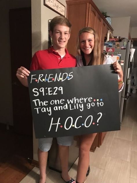 Friends hoco Hoco Proposal Ideas, Best Prom Proposals, Cute Hoco Proposals, Cute Proposal Ideas, Homecoming Signs, Cute Homecoming Proposals, Cute Prom Proposals, Asking To Prom, Homecoming Posters