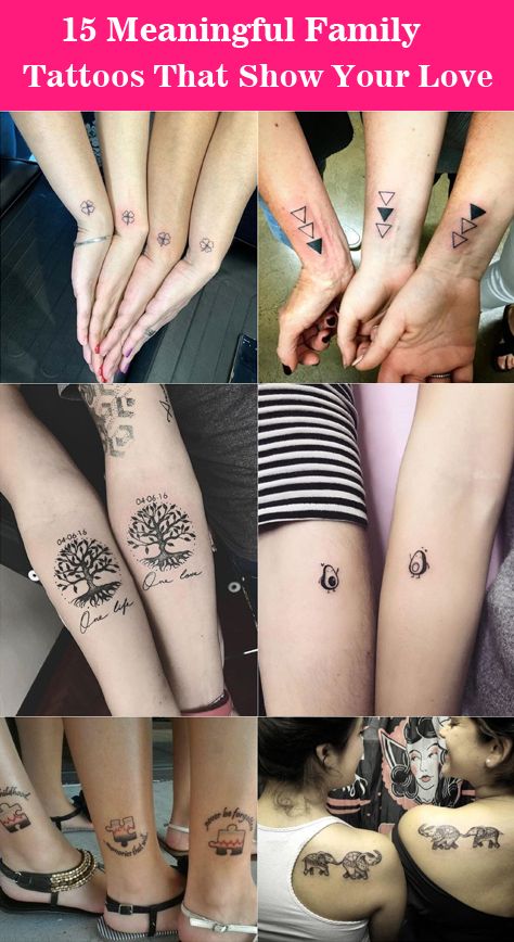 Sibling And Mom Tattoos, Family Tattoos Simple, Tattoos That Symbolize Family, Family Tattoo Designs Meaningful, Symbolic Family Tattoos, Tattoos For Family Meaningful, Simple Sibling Tattoos, Simple Family Tattoos, Unique Sibling Tattoos