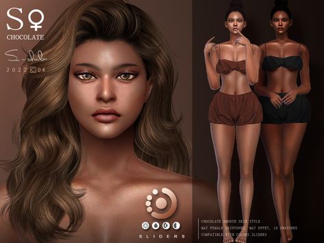 The Sims Resource - Nature soft women colorful skintones by S - Club Sims 4 Guide, Ts4 Skin, Body Presets, Sims 4 Curly Hair, Mods Sims 4, Sims 4 Cc Eyes, The Sims 4 Skin, The Sims 4 Pc, Sims 4 Anime