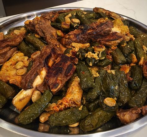 Dolma - Stuffed Grape Leaves Iraqi Dolma, Assyrian Food, Iraqi Cuisine, Organization Notes, Stuffed Grape Leaves, Turkish Food, Wifey Material, Middle Eastern Recipes, Arabic Food