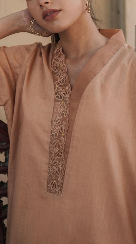 Kurti Necklines Design, Trending Neck Designs For Suits, Color Neck Kurtis, Sleeves Pattern For Kurtis, Unique Neckline Designs, Kurta Patterns, Lace Dress Design, Velvet Dress Designs, Simple Kurta Designs