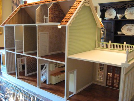 Little Darlings Dollhouses: Building the Harborside Mansion Dollhouse Makeover, Good Toys, Real Good Toys, Barbie Diy Accessories, Cardboard Dollhouse, Barbie Crafts, Dollhouse Inspiration, Doll Diorama, Southern Mansions