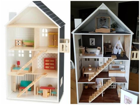 Dollhouse Redo, Dollhouse Remodel, Dollhouse Renovation, Dollhouse Makeover, House Makeovers, Girls Dollhouse, Dollhouse Diy, Mini Dollhouse, House Makeover