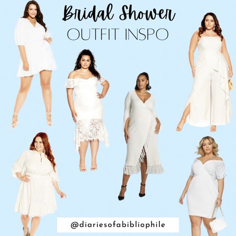 Plus-size bridal shower outfits, plus-size bridal dress, plus-size white dress, rehearsal dinner dress, wedding, Follow my shop @Diariesofabibliophile on the @shop.LTK app to shop this post and get my exclusive app-only content! #liketkit #LTKwedding #LTKcurves #LTKstyletip @shop.ltk https://liketk.it/45Jxh Reception Outfit With Sneakers, Plus Bachelorette Outfit, Bridal Shower Outfits, Rehearsal Dinner Dress, Plus Size Bridal Dresses, Dress Rehearsal, Shower Outfits, Bridal Shower Outfit, Rehearsal Dinner Dresses