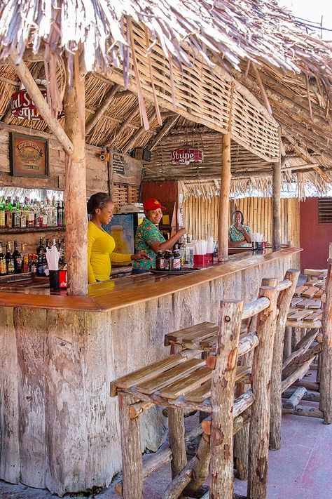 Things To Do In Jamaica, Surf Bar, Outdoor Restaurant Patio, Cornwall Beach, Air Transat, Visit Jamaica, Outdoor Restaurant Design, Bamboo House Design, Bar Exterior