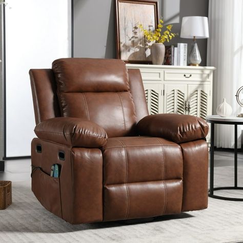 Muumblus Large Power Lift Assist Recliner Chair for Elderly, Electric, Heat & Massage, PU Leather, Brown - Walmart.com Oversized Power Lift Recliner, Lift Chairs Recliners Medical, Bedroom Brown, Leather Sofa Chair, Chair For Living Room, Lift Recliners, Brown Bedroom, Electric Recliners, How To Look Classy