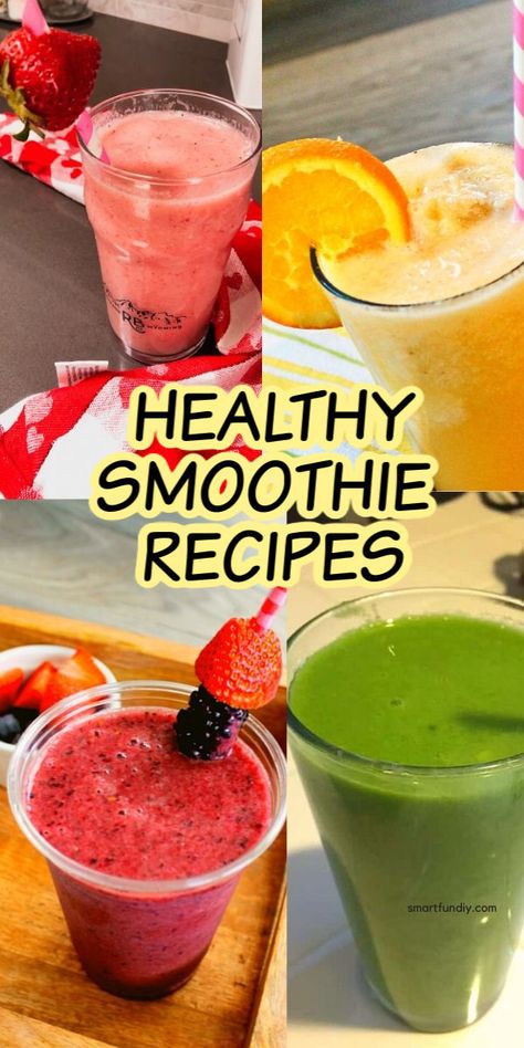 No Dairy Smoothie Recipes, Heart Healthy Smoothies, Frozen Fruit Smoothie Recipes, Timeout Corner, Frozen Fruit Smoothie, Easy Breakfast Brunch, Kid Friendly Drinks, Ww Meals, Recipes Fruit