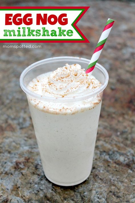 Eggnog Milkshake, Eggnog Recipes, Creative Drinks, Camping Foods, Easy Eggnog, Holiday Beverages, Milkshake Recipe, Party Cocktails, Eggnog Recipe