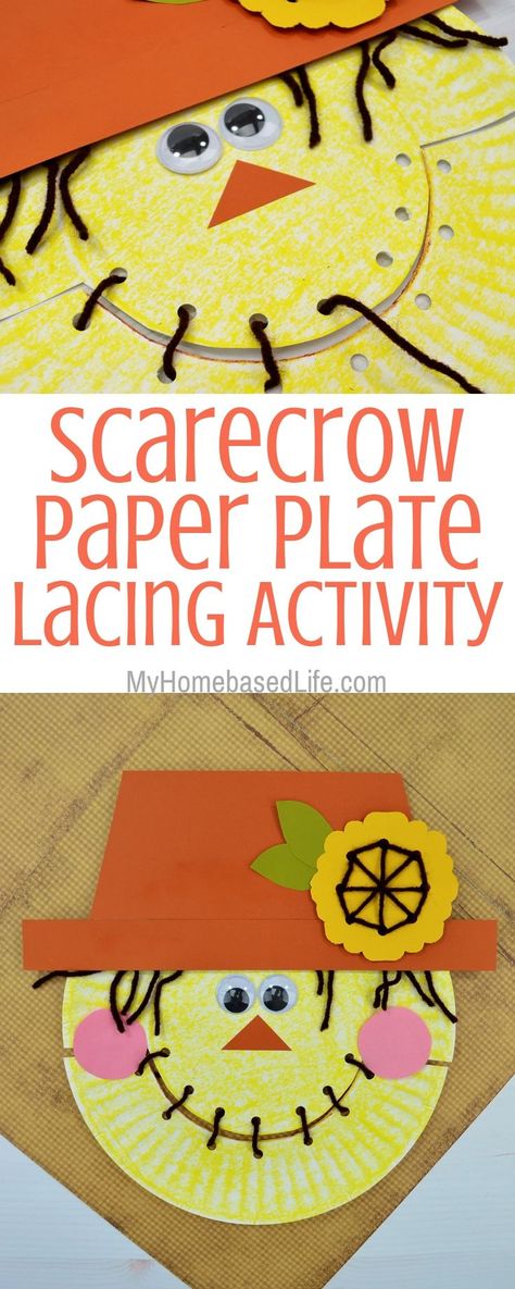 Autumn Art Ideas For Kids, The Scarecrows Wedding, Halloween Art Projects, Scarecrow Crafts, Easy Toddler Crafts, November Crafts, Kids Motor Skills, Art And Craft Ideas, Art Projects For Kids