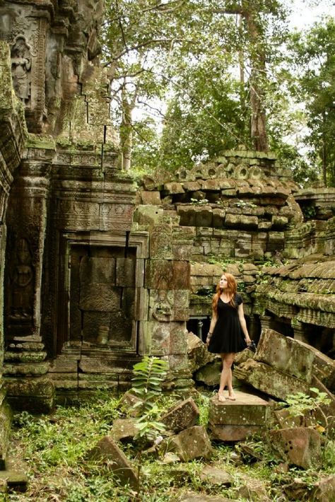 Angkor Wat in Siem Riep, Cambodia is a jewel among the jungle leaves. The old temple ruins are beautiful and something straight out of a movie. Old Temple, Jungle Temple, Going On An Adventure, Temple Ruins, Living In The Moment, Jungle Leaves, Heart Break, Family Trips, Traveling The World