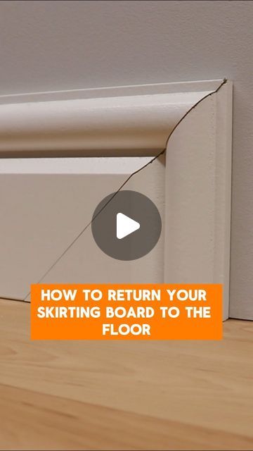 SKIRTING 4 U | SKIRTING BOARDS & WALL PANELLING on Instagram: "How to return your skirting board to the floor 🪚" Skirting Board Colours, Skirting Board Ideas Modern, Kitchen Skirting, Skirting Board Ideas, Stair Skirt Board, Stairs Skirting, Skirting Board Covers, Floor Skirting, Top Of Stairs