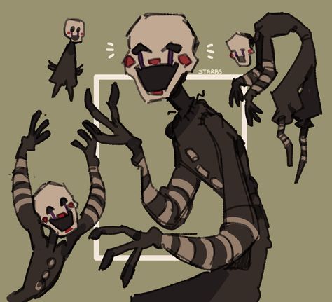 The Marionette Fnaf Fanart, The Puppet Fnaf Fanart, Marionette Fnaf Fanart, Puppet Fnaf Fanart, Skeleton Sketch, Marionette Fnaf, Puppet Marionette, Art Fnaf, Marionette Puppet