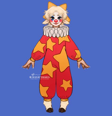 Clown Suit Sewing Pattern, How To Draw Clown Collar, Clown Costume Drawing, Clown Outfit Drawing Reference, Clown Neck Ruffle Drawing Reference, Clown Ruffle Collar Drawing, Jester Oc Drawing, Pride Clowns, Clowncore Fashion Male