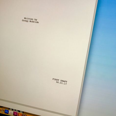 Always exciting to declare “first draft” in an official capacity on the title page before sending it into producers. I liken it to sending a kid off to college. ("Hope I recognize you when I see you again!”)...#writer #awriterslife #writtenby #screenplay #screenwriter #screenwriting #writtenby #television #filmscript #script #tvscript #dialogue #closeup #thebiz #showbiz #tv #movie #film #pages #creative #finaldraft #computer #fadein #scene #character #action #hollywood #losangeles #lalife #h Screenplay Writer Aesthetic, Book Dialogue, Screenwriting Aesthetic, Life Calling, Author Dreams, Film Script, Script Writer, First Draft, Writing Motivation