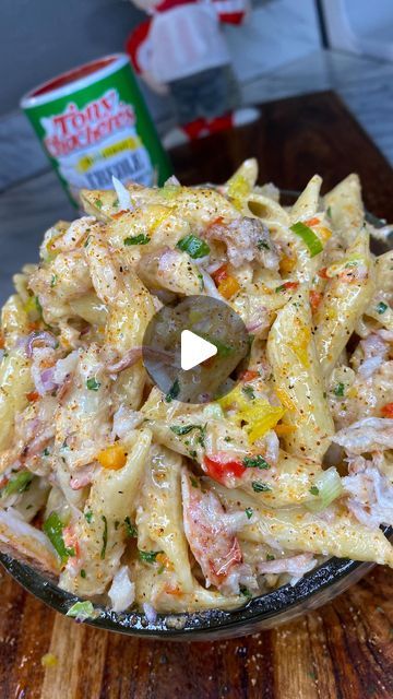 Tasha Robinson on Instagram: "🚨RECIPE: CajunCrab Pasta 🔥  #pasta #pastalover #pastapasta #cajunpasta #cajun #cajunfood #crab #crabmeat #foodporn #foodphotography #foodblogger #foodgasm #foodstagram #blackfoodie #blackfoodbloggers #blackfoodlife #blackfoodiefinder @tonychacheres" Rasta Pasta Seafood, Crab Meat Pasta Salad, Jamaican Pasta Salad, Crab Meat Recipes Pasta, Cajun Crab Pasta, Crabmeat Recipes, Crab Pasta Recipes, Nola Style, Crab Pasta Salad